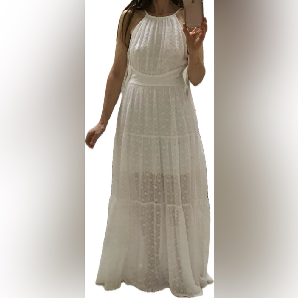 NWT White Maxi dress size 2 sleeveless